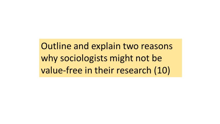 Sociologists and value freedom