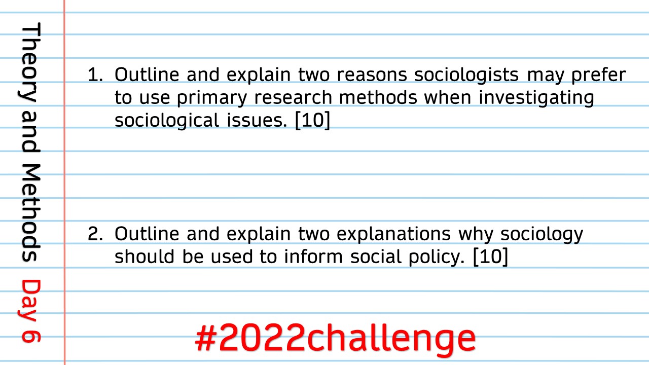 #2022 Challenge Day 6 Theory and Methods