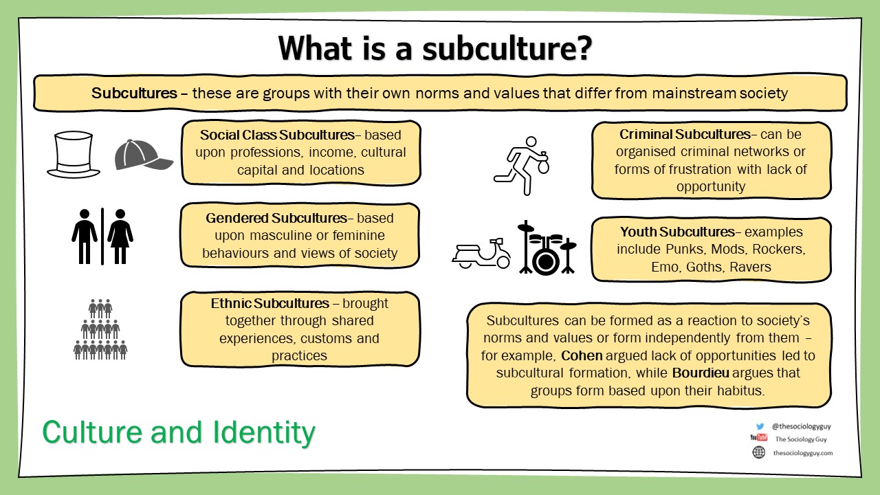 Researching Youth Subcultures: Daily Quiz for Cambridge OCR Sociology
