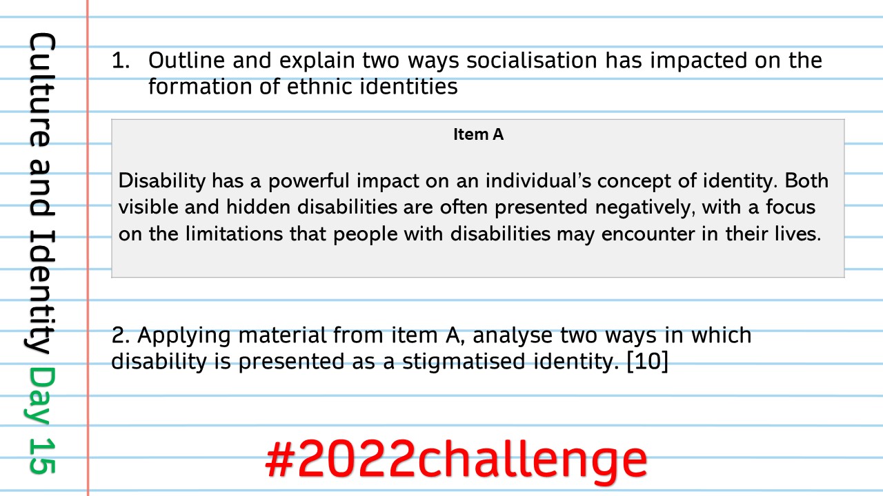 #2022Challenge Day 15…Culture and Identity