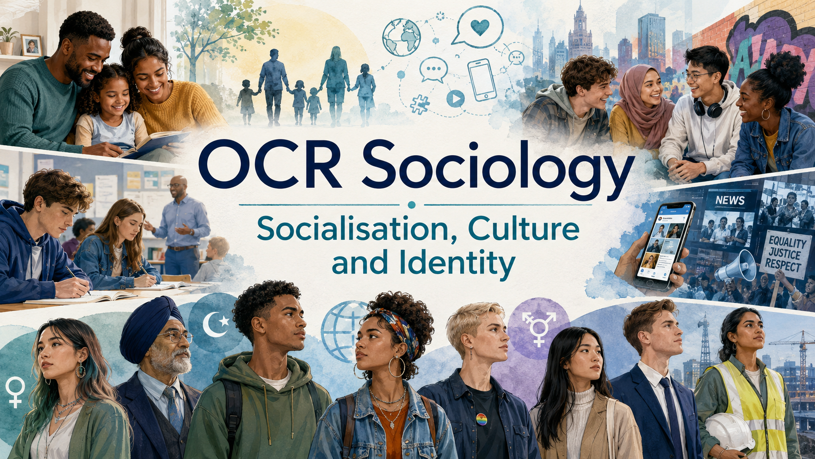 Cambridge OCR Sociology Revision – Paper 1 PowerPoints: Study Banks by Specification Area